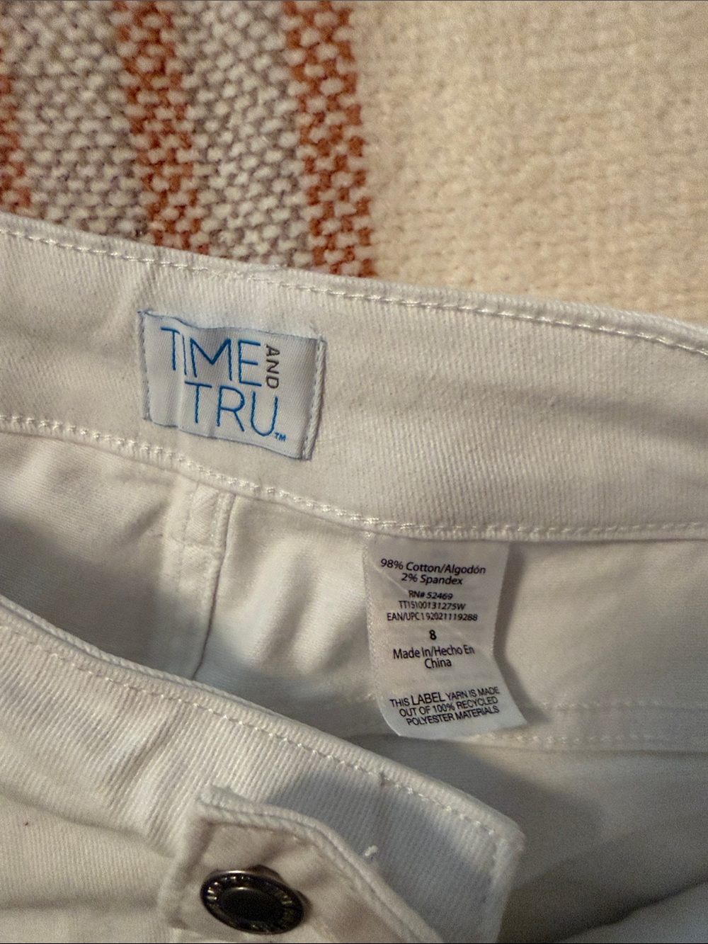 White Distressed Ankle Jeans - Picture 6 of 7